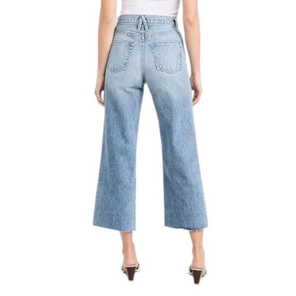 NWT SLVRLAKE Grace Crop Jeans in Lightning Strikes Size 24 - Picture 3 of 9